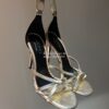 Replica Gucci Heeled Metallic Sandal 551213 13