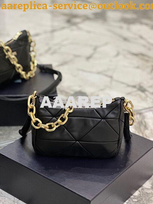 Replica Prada System nappa leather patchwork bag 1BC157 Black 9