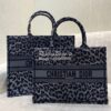 Replica Dior Mini Book Tote S5475 Rose Des Vents Houndstooth Embroider 11