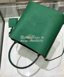 Replica Prada Double Medium Saffiano Leather Bag 1ba212 Green 2