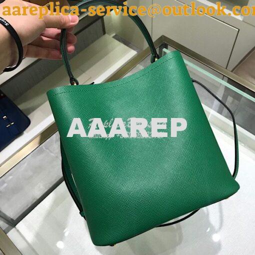 Replica Prada Double Medium Saffiano Leather Bag 1ba212 Green 6