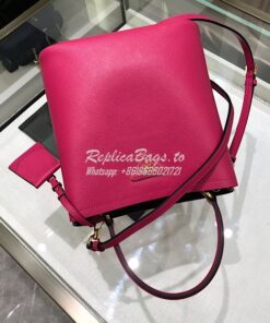 Replica Prada Double Medium Saffiano Leather Bag 1ba212 Rosy 2