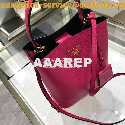 Replica Prada Double Medium Saffiano Leather Bag 1ba212 Rosy 3