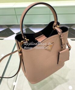 Replica Prada Double Medium Saffiano Leather Bag 1ba212 Blush