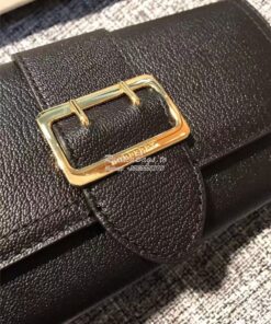 Replica Burberry Textured black Leather Continental Wallet 40259731 2