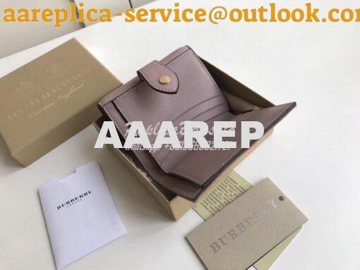 Replica Burberry Luna House Check Canvas and Leather Flap Compact Wall 6