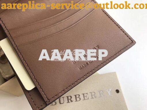 Replica Burberry Luna House Check Canvas and Leather Flap Compact Wall 21