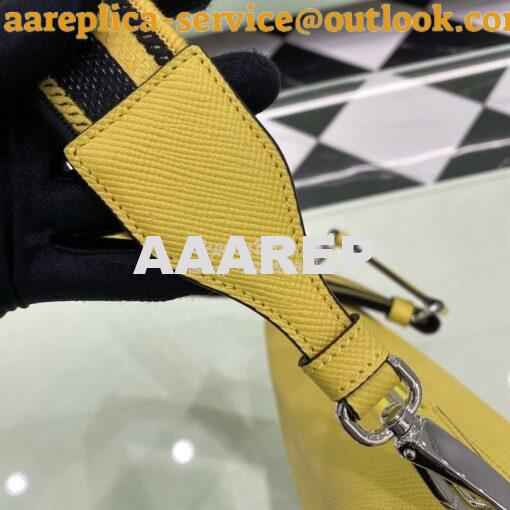 Replica Saffiano Prada Triangle bag 2VH155 Yellow 5