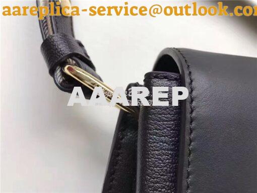 Replica Burberry The Buckle Crossbody Bag in Black Leather 40494431 7