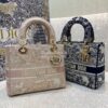 Replica Dior Medium Lady D-Lite Bag Gray Mizza Embroidery M0565 10