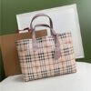 Replica Burberry The Small Canter In Haymarket Check 2 in 1 Black 10