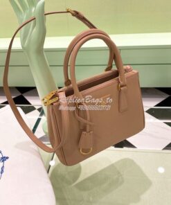 Replica Prada Galleria Saffiano leather small bag 1BA896 Powder Pink 2