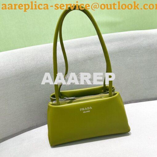 Replica Prada Small Leather Bag 1BA368 Green