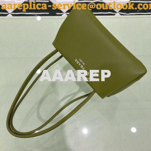 Replica Prada Small Leather Bag 1BA368 Green 4