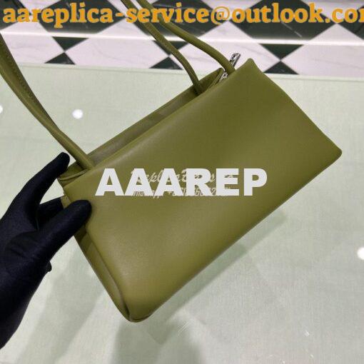 Replica Prada Small Leather Bag 1BA368 Green 5