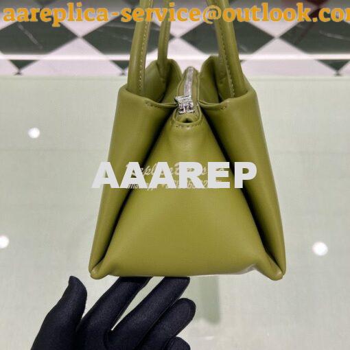 Replica Prada Small Leather Bag 1BA368 Green 6