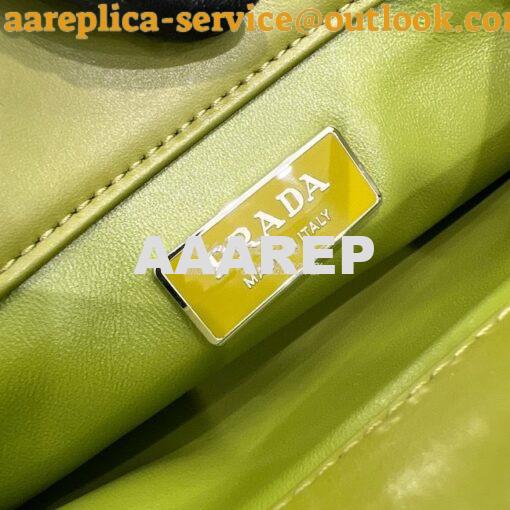 Replica Prada Small Leather Bag 1BA368 Green 10