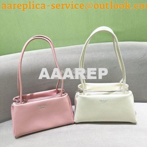 Replica Prada Small Leather Bag 1BA368 Alabaster Pink