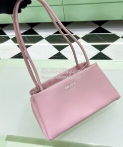 Replica Prada Small Leather Bag 1BA368 Alabaster Pink 2