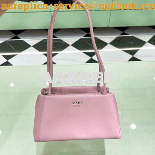 Replica Prada Small Leather Bag 1BA368 Alabaster Pink 3