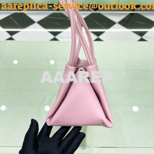 Replica Prada Small Leather Bag 1BA368 Alabaster Pink 4