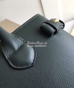 Replica Burberry The Small Banner in Leather and House Check Green 2