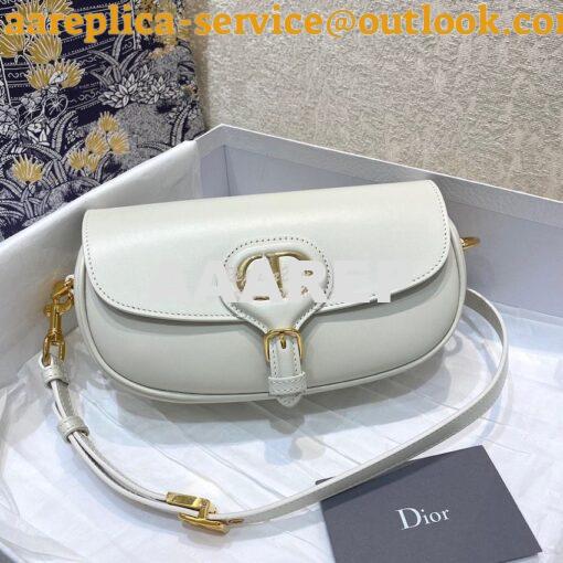 Replica Dior Bobby East-West Bag Latte Box Calfskin M9327