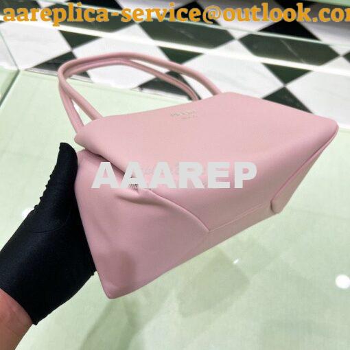 Replica Prada Small Leather Bag 1BA368 Alabaster Pink 7