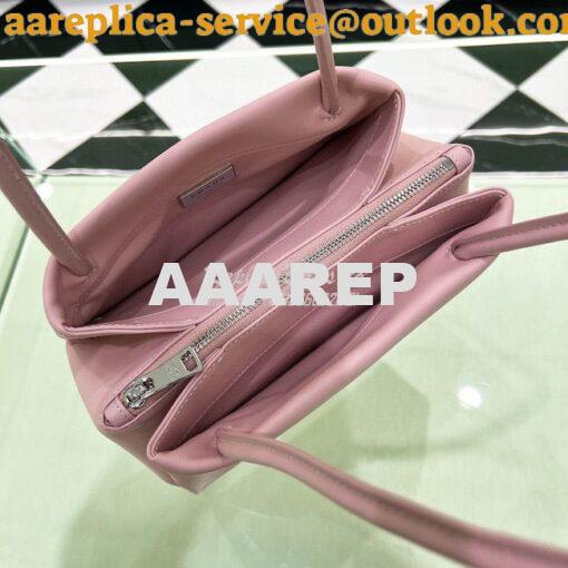 Replica Prada Small Leather Bag 1BA368 Alabaster Pink 8