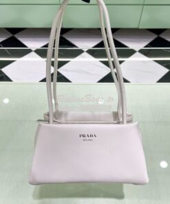 Replica Prada Small Leather Bag 1BA368 White