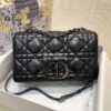 Replica Dior Large Caro Bag Steel Grey Quilted Macrocannage Calfskin w 10