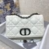 Replica Dior Medium Caro Bag Steel Grey Quilted Macrocannage Calfskin 11