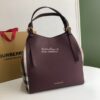 Replica Burberry Medium Grainy Leather Tote Bag Mahagony Red 8