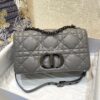 Replica Dior Medium Caro Bag Latte Quilted Macrocannage Calfskin with 11