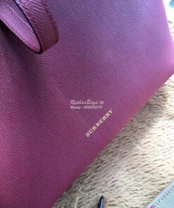 Replica Burberry Medium Grainy Leather Tote Bag Mahagony Red