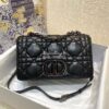 Replica Dior Small Caro Bag Steel Grey Quilted Macrocannage Calfskin w 11