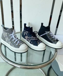 Replica Dior Walk'N'dior Platform Sneaker Oblique Technical Mesh and C