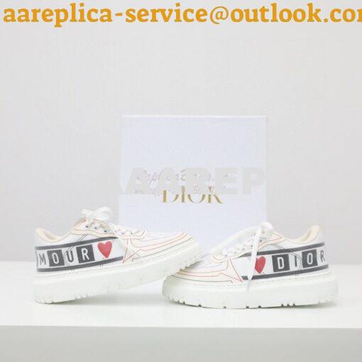 Replica Dior Addict Sneaker D'Amour Technical Fabric KCK308T 4