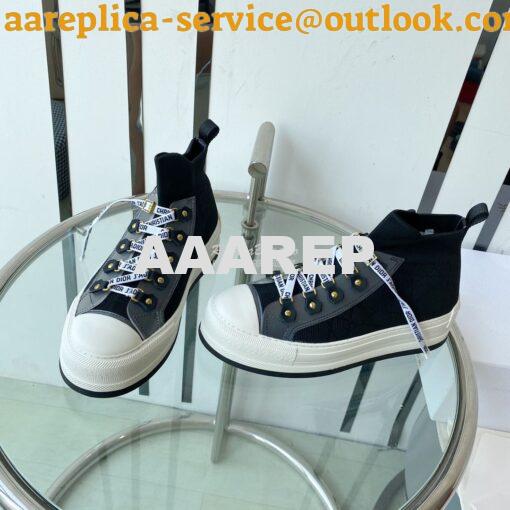 Replica Dior Walk'N'dior Platform Sneaker Oblique Technical Mesh and C 25