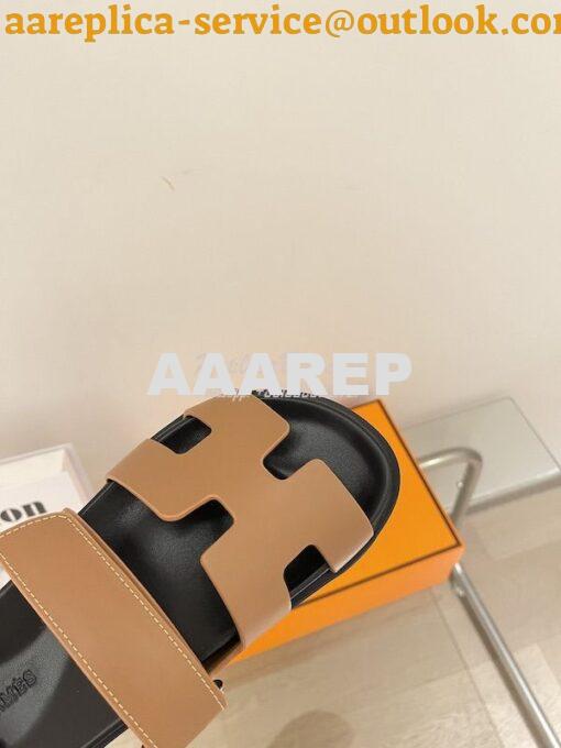 Replica Hermes Chypre Sandal Calfskin H222297Z 19