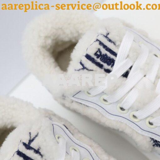 Replica Dior Addict Sneaker Blue Toile de Jouy Embroidered Natural She 7