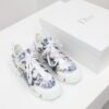 Replica Dior Addict Sneaker Blue Toile de Jouy Embroidered Natural She 11