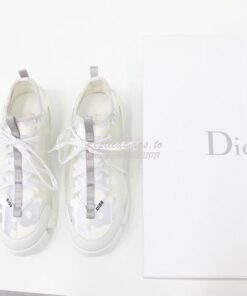 Replica Dior D-Connect Sneaker White Spatial Printed Reflective Techni 2