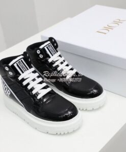 Replica Dior D-Player Sneaker Black Quilted Nylon KCK315N 2