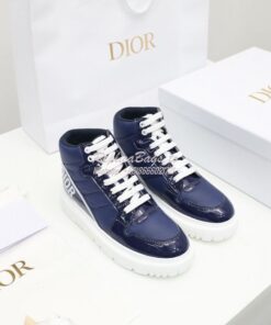 Replica Dior D-Player Sneaker Navy Blue Quilted Nylon KCK315N 2