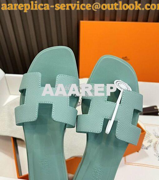 Replica Hermes Oran Sandals Epsom Leather H202272Z 15