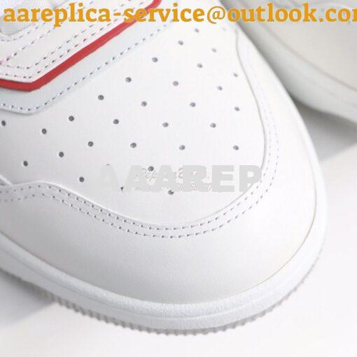 Replica Dior B27 Mid-Top Sneaker Red and White Smooth Calfskin with Wh 8