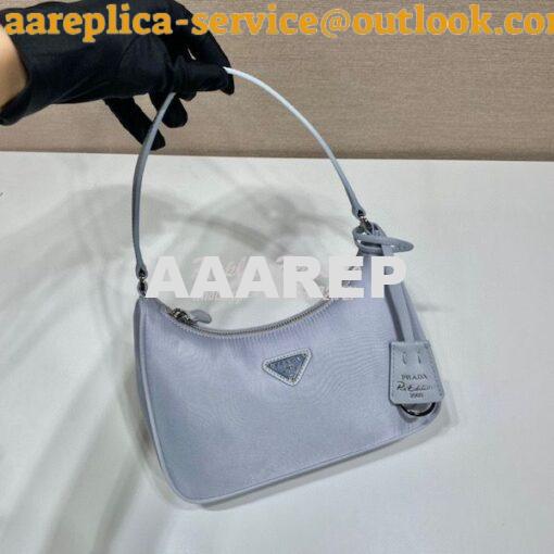 Replica Prada Re-edition 2005 Re-nylon Mini Bag with Saffiano Leather 3