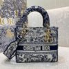 Replica Dior Book Tote bag in Black Houndstooth Embroidery 16