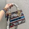 Replica Dior Medium Lady D-Lite Bag Blue Constellation Embroidery M056 14